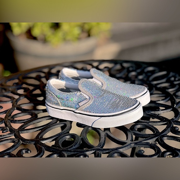 Vans — Classic Slip-On ‘Micro Sequins’ Sneakers